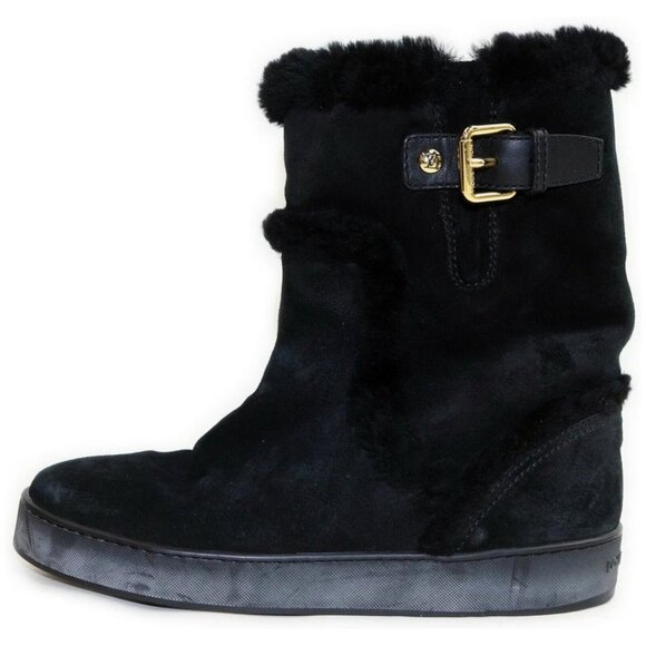 Louis Vuitton Black Shearling Winter Boots 862975 main image 7